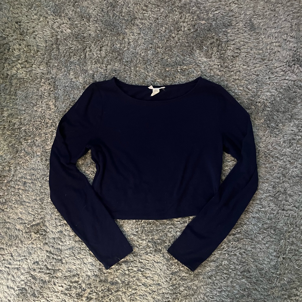 Navy Blue Basic Top